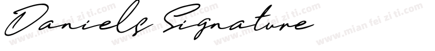 Daniels Signature字体转换